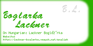 boglarka lackner business card